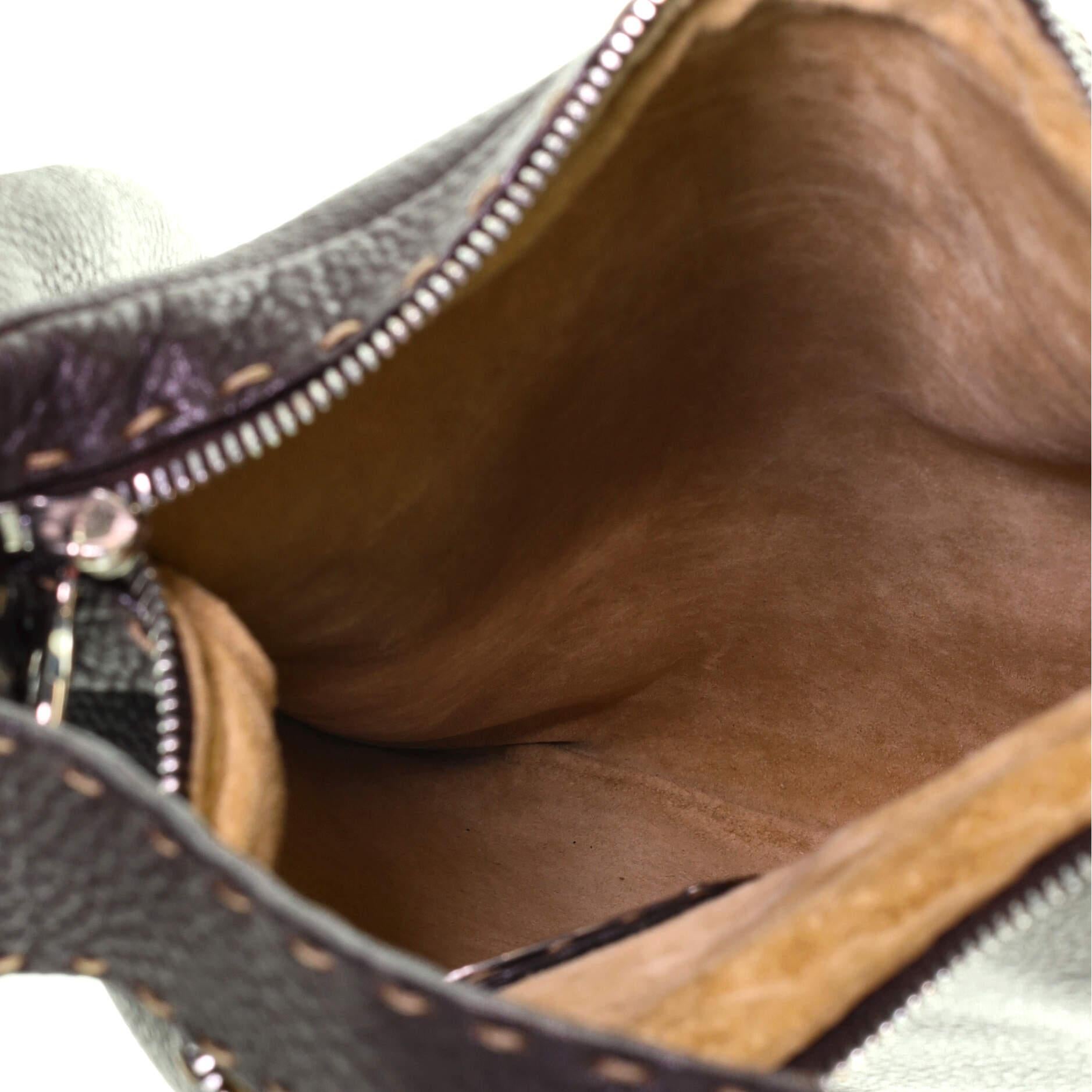 Women's or Men's Fendi Selleria Oyster Bag Leather Medium