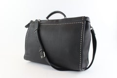 Fendi Selleria Peekaboo 2way Business 20fz1102 Black Leather Messenger Bag