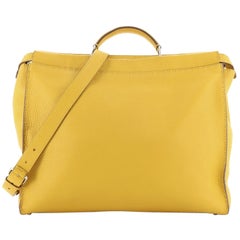 Fendi Selleria Peekaboo Bag Grainy Leather Large