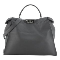 Fendi Selleria Peekaboo Bag Grainy Leather Large