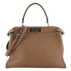 Fendi Selleria Peekaboo Bag Grainy Leather Regular
