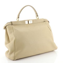 Fendi Selleria Peekaboo Bag Leather with Beaded Interior Large