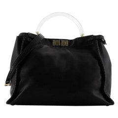Fendi Selleria Peekaboo Bag Leather with Python and Lucite Large