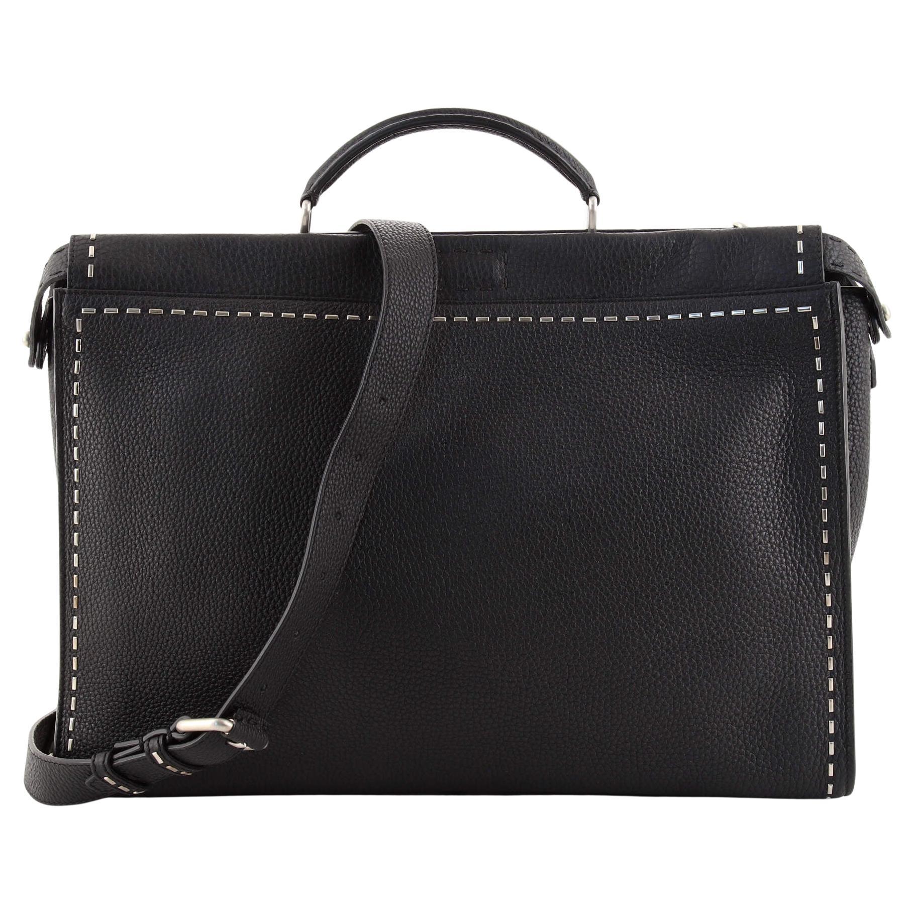 Fendi Selleria Peekaboo Bag Leather with Studded Detail XL