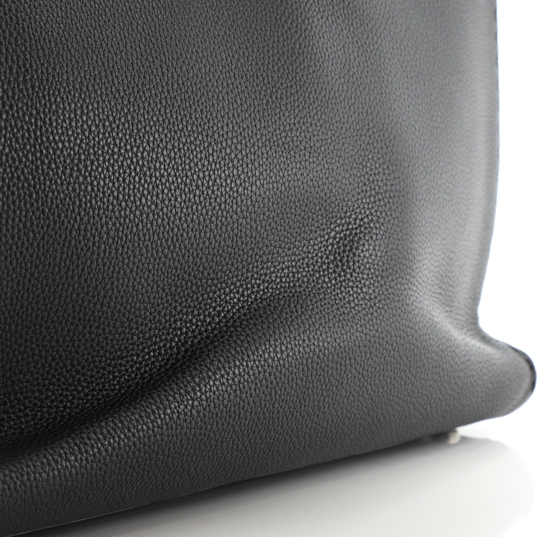 Black Fendi Selleria Peekaboo Bag Leather XL