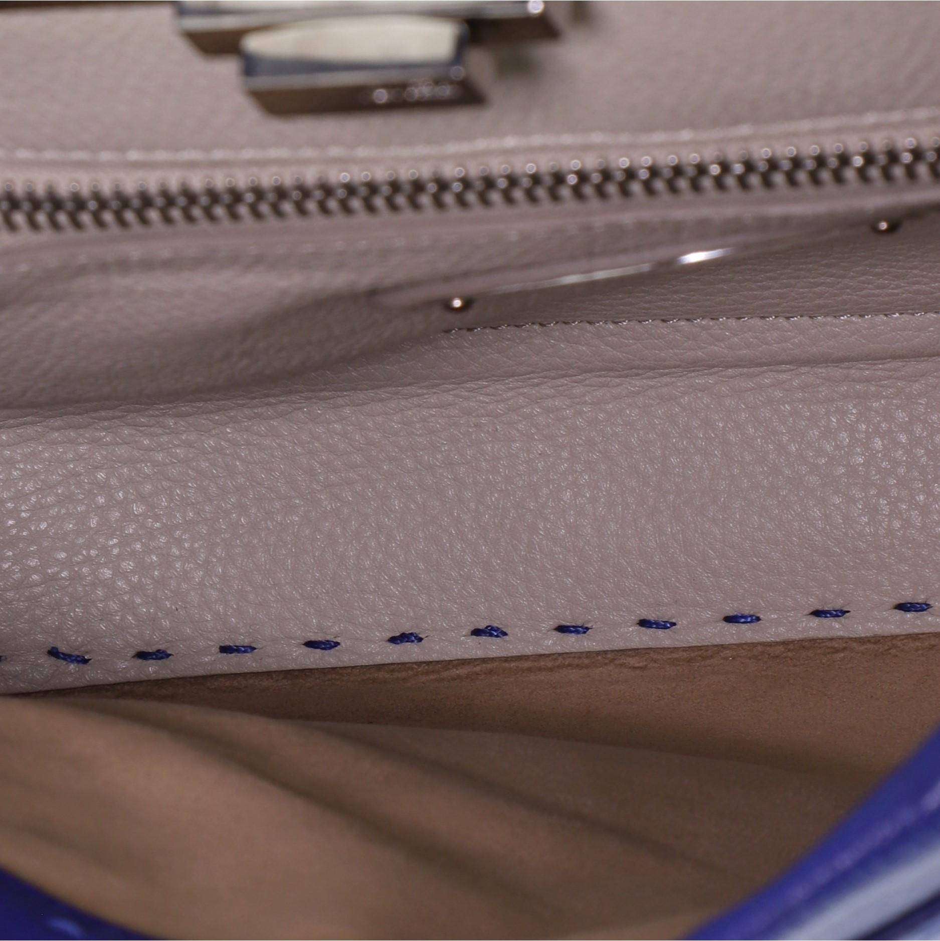 Fendi Selleria Peekaboo Bag Rigid Leather Regular In Good Condition In NY, NY