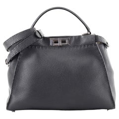 Fendi Selleria Peekaboo Bag Rigid Leather Regular