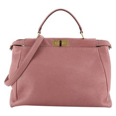 Fendi Selleria Peekaboo Bag Soft Leather Large