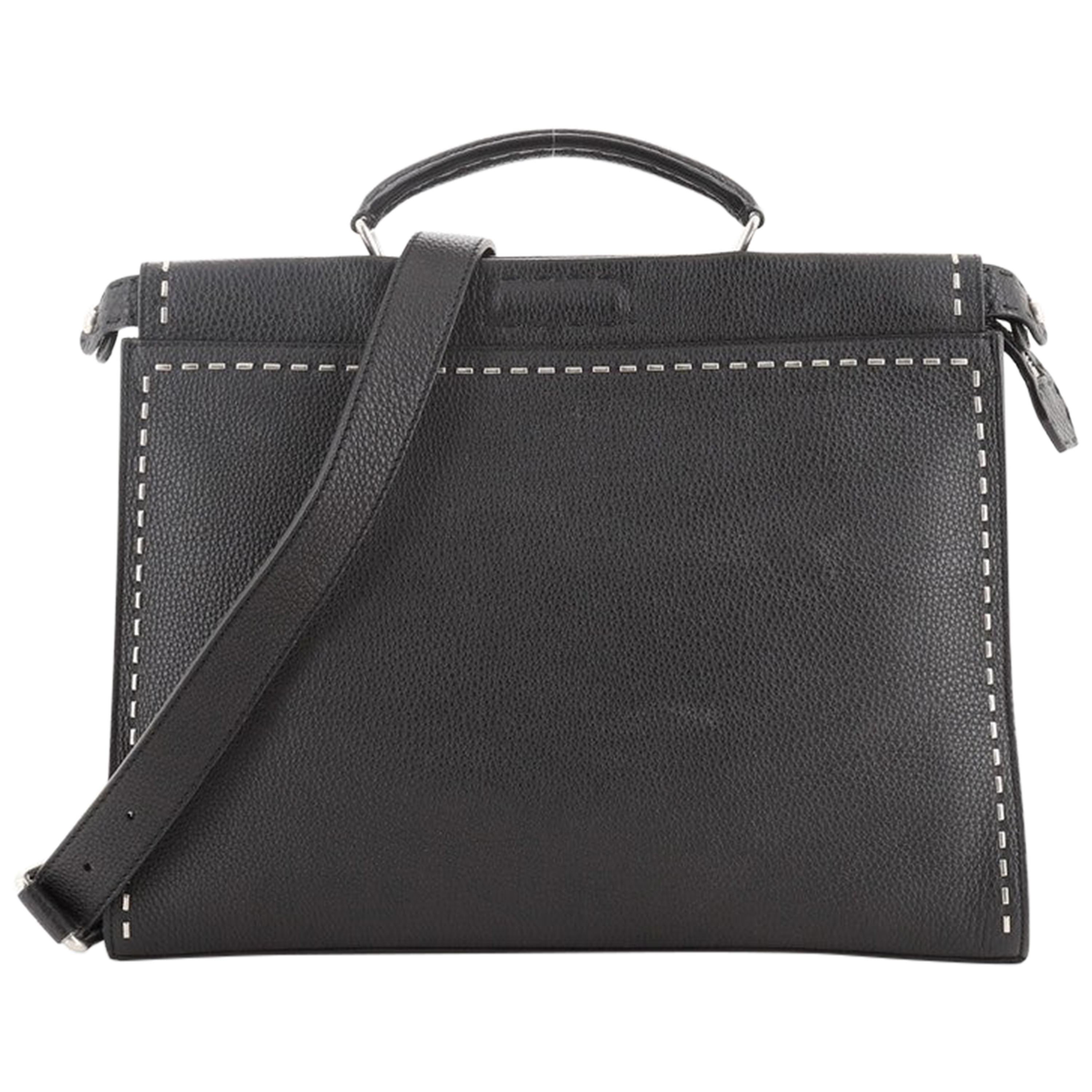 Fendi Selleria Peekaboo Fit Bag Leather Regular
