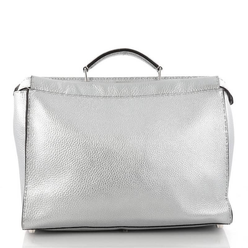 Fendi Selleria Peekaboo Handbag Leather Large In Good Condition In NY, NY