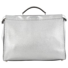 Fendi Selleria Peekaboo Handbag Leather Large