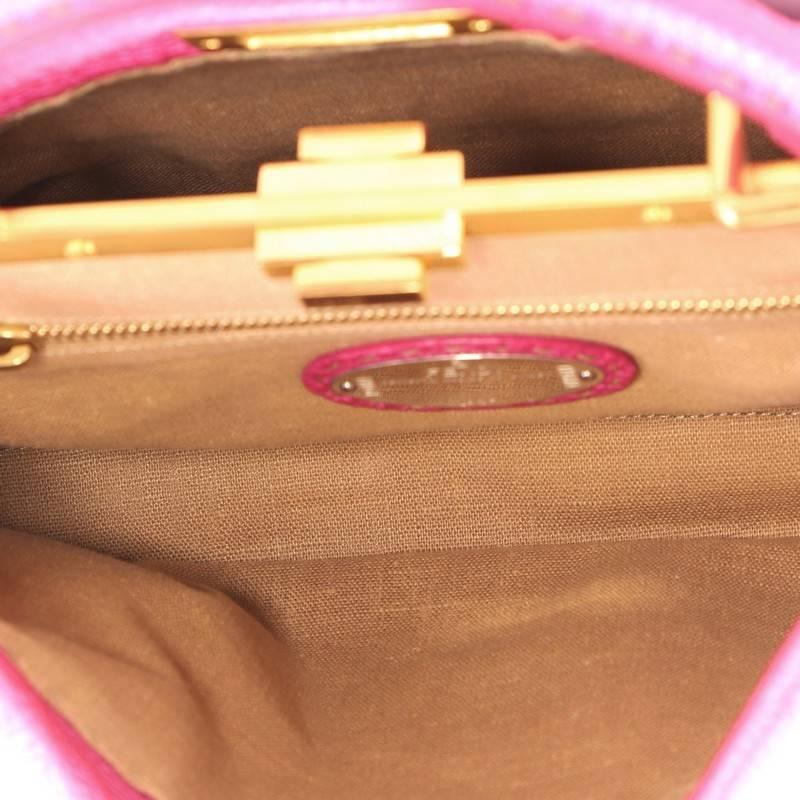 Fendi Selleria Peekaboo Handbag Leather Regular 1