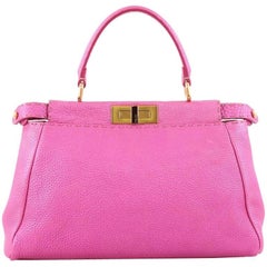 Fendi Selleria Peekaboo Handbag Leather Regular