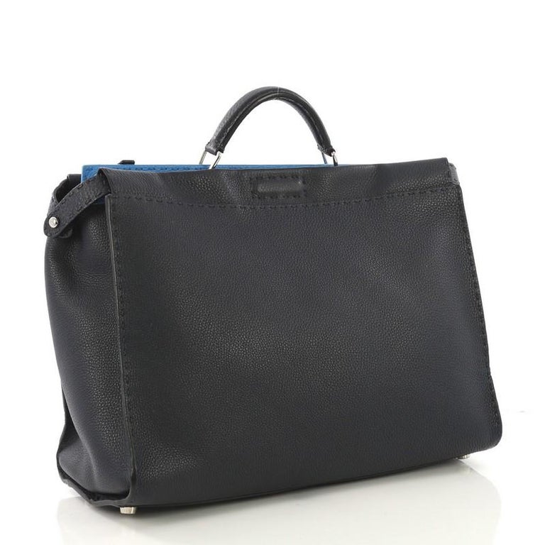 Fendi Selleria Peekaboo Handbag Leather XL at 1stDibs