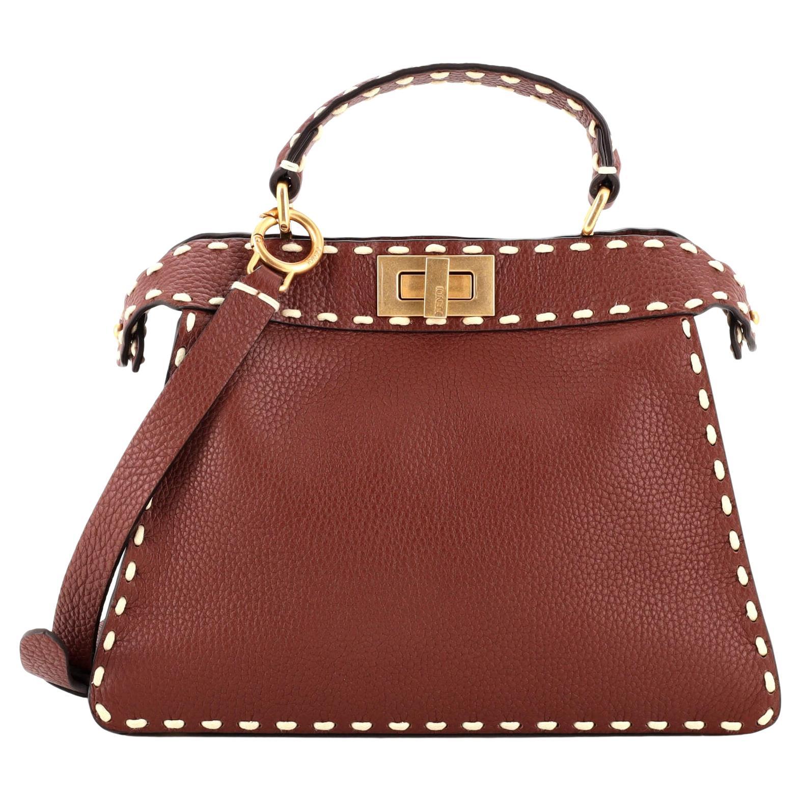 Fendi Selleria Peekaboo ISeeU Bag Leather Small For Sale at 1stDibs