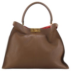 Fendi Selleria Peekaboo X-Lite Bag Leather Large