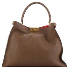 Fendi Selleria Peekaboo X-Lite Tasche aus Leder groß