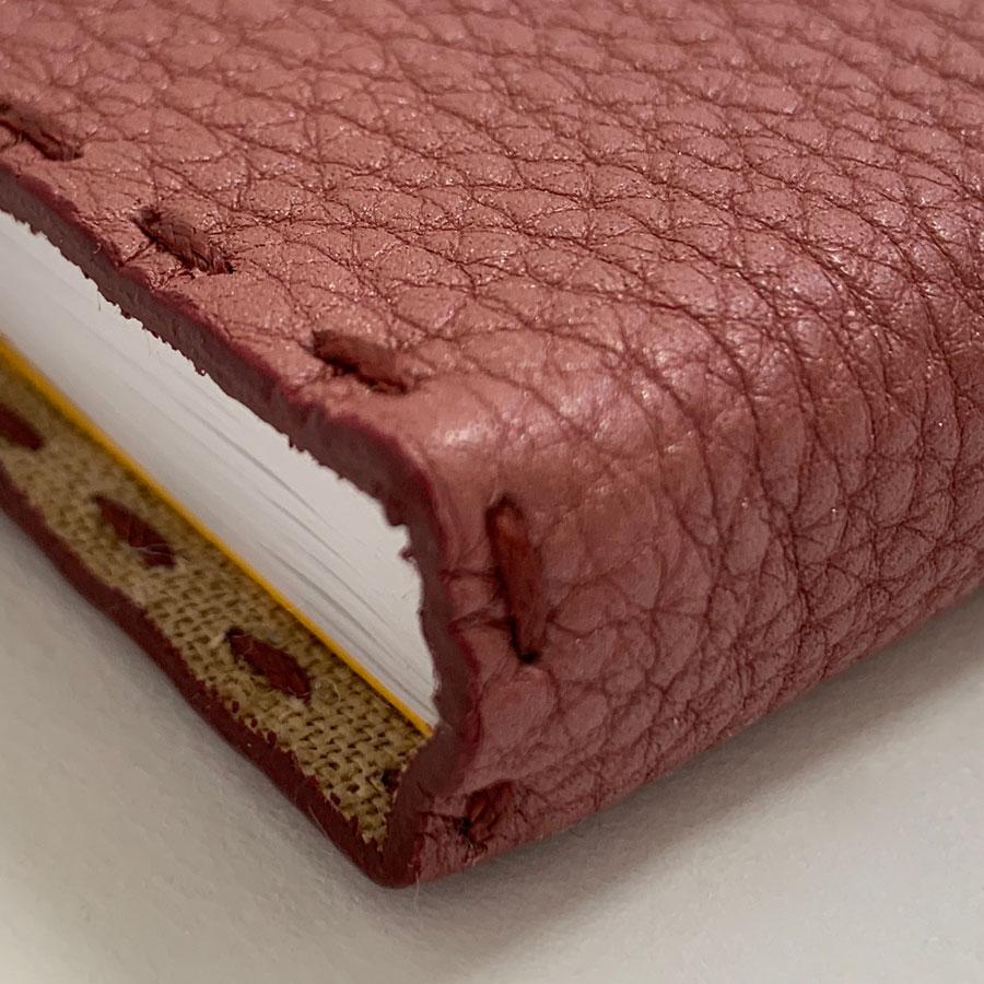 FENDI Selleria Pink Grained Leather Notebook 2