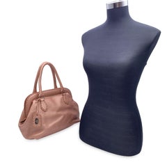 Fendi Selleria Pink Leather Doctor Bag Handbag Satchel