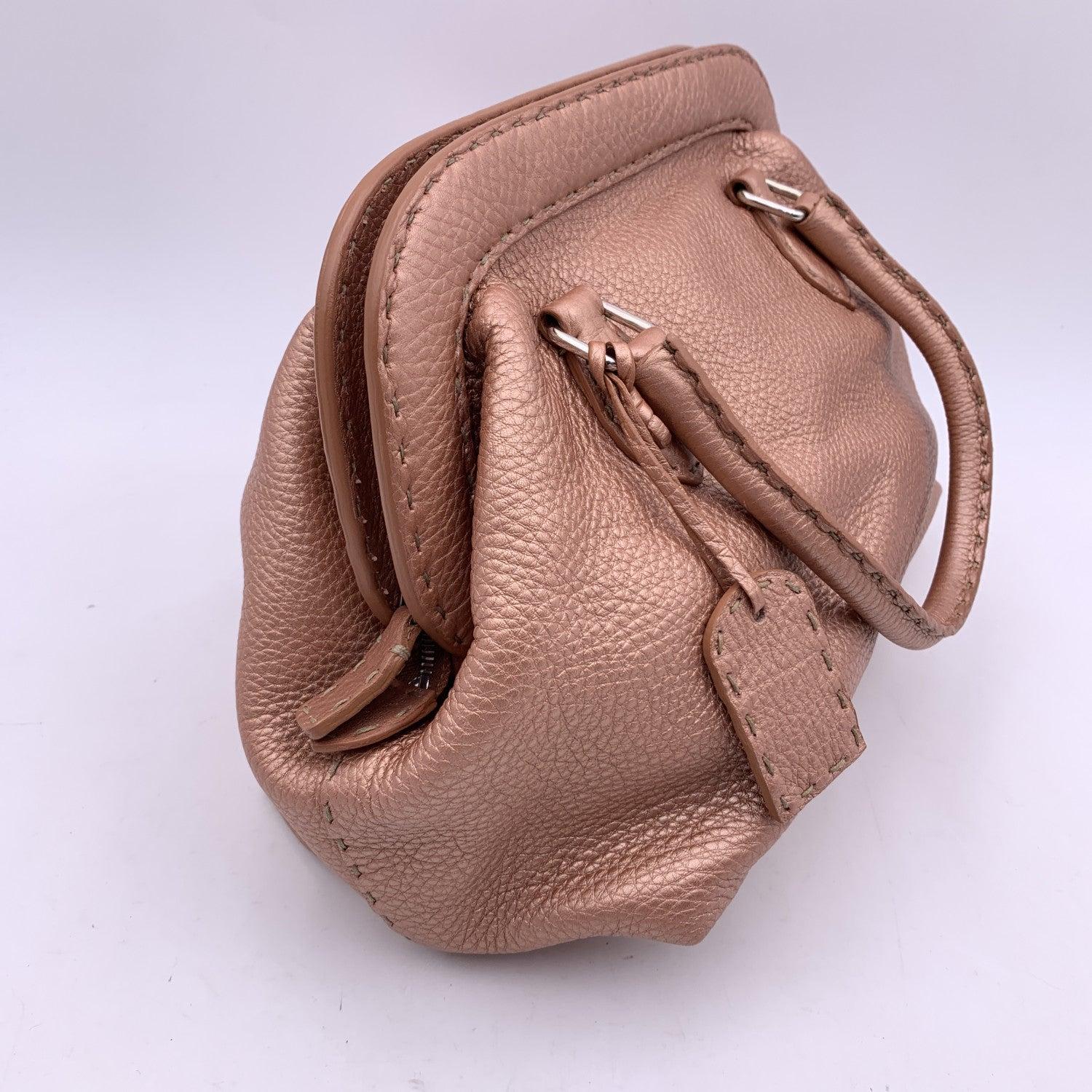 Fendi Selleria Pink Leather Doctor Bag Handbag Satchel 3