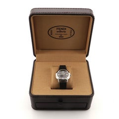 Fendi Selleria Quartz Watch Stainless Steel and Leather 35