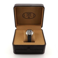 Fendi Selleria Quartz Watch Stainless Steel and Leather 35
