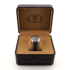 Fendi Selleria Quartz Watch Stainless Steel and Leather 35