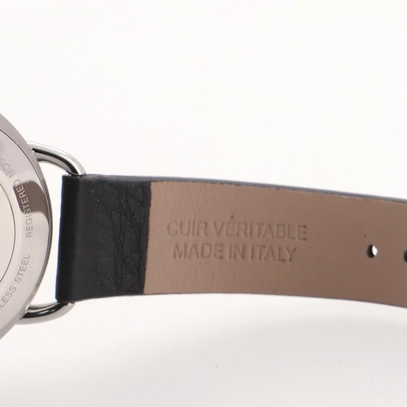 Fendi Selleria Quartz Watch Stainless Steel and Leather 35 3