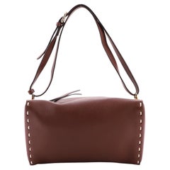 Fendi Selleria Triangle Shoulder Bag Leather Small