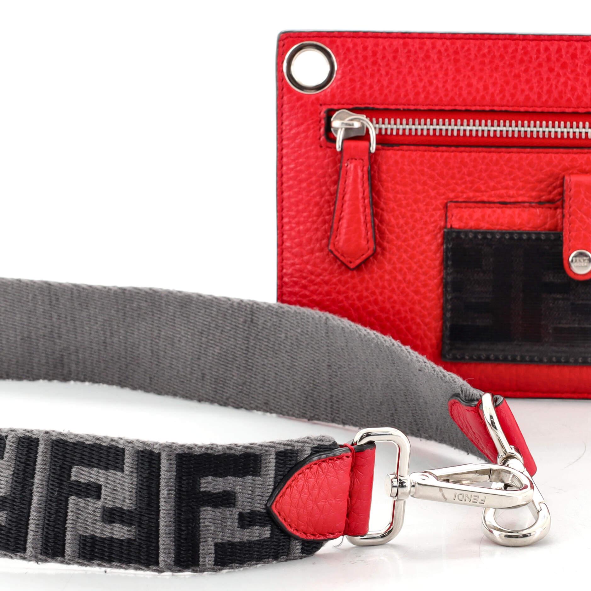 Fendi Selleria Wallet Pouch on Strap Leather 1