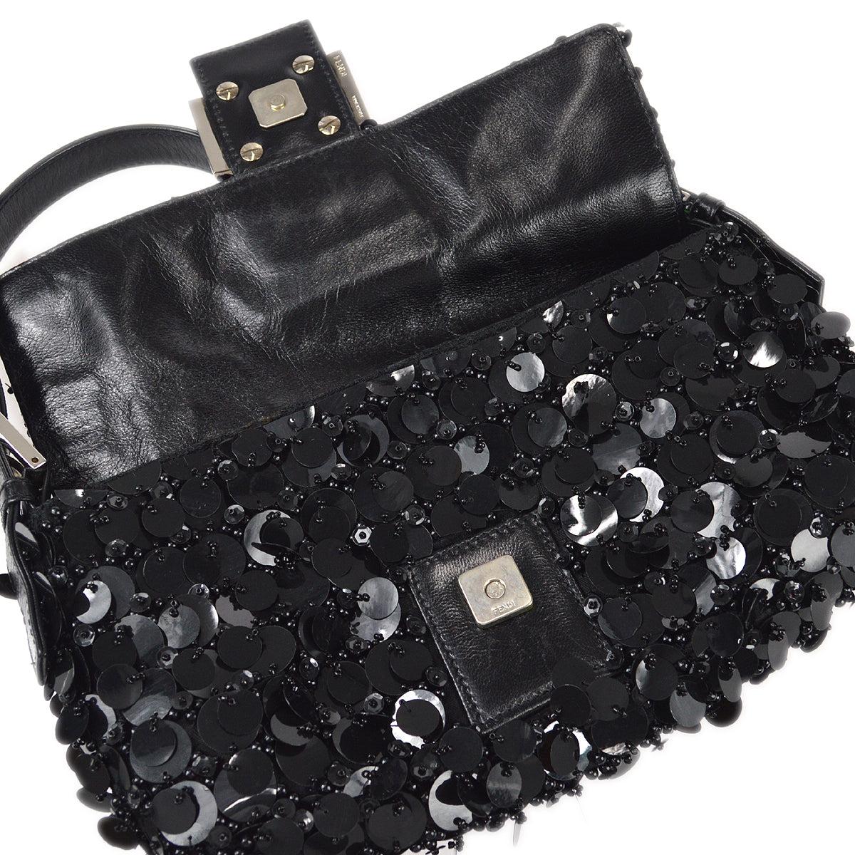 Fendi Sequins Baguette Bag Medium 78739, 2000s 2