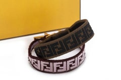 Fendi Set Of 2 Monogram Strap Bracelets