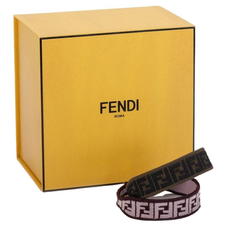 Fendi Set Of 2 Monogram Strap Bracelets For Sale