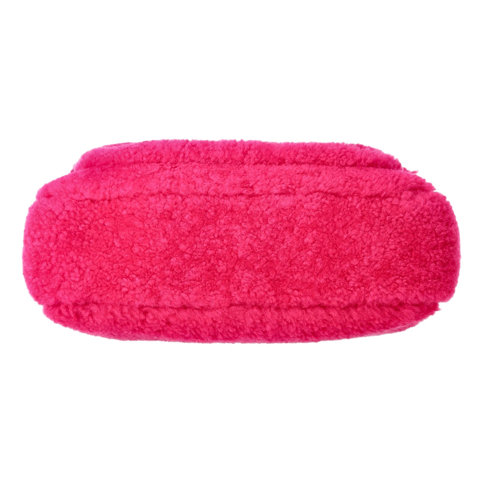 Women's Fendi Shearling Rosa Fluo Baguette Handbag