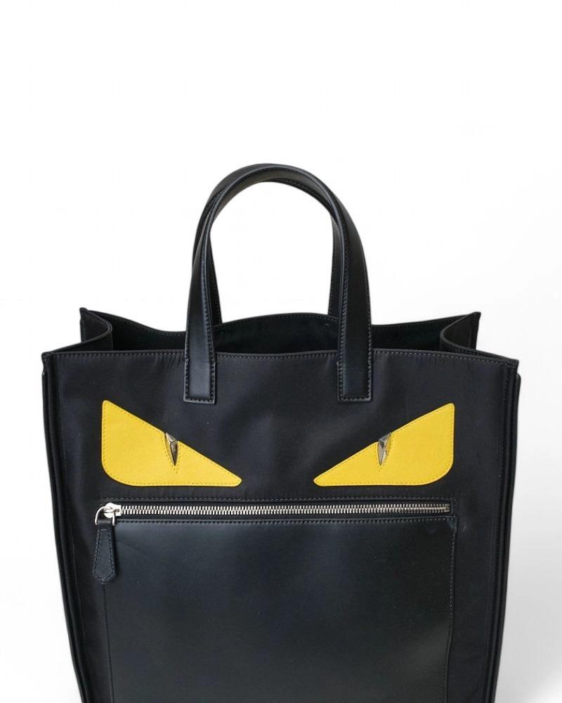 Fendi Shopper Vertical Monster Eyes Black For Sale 6