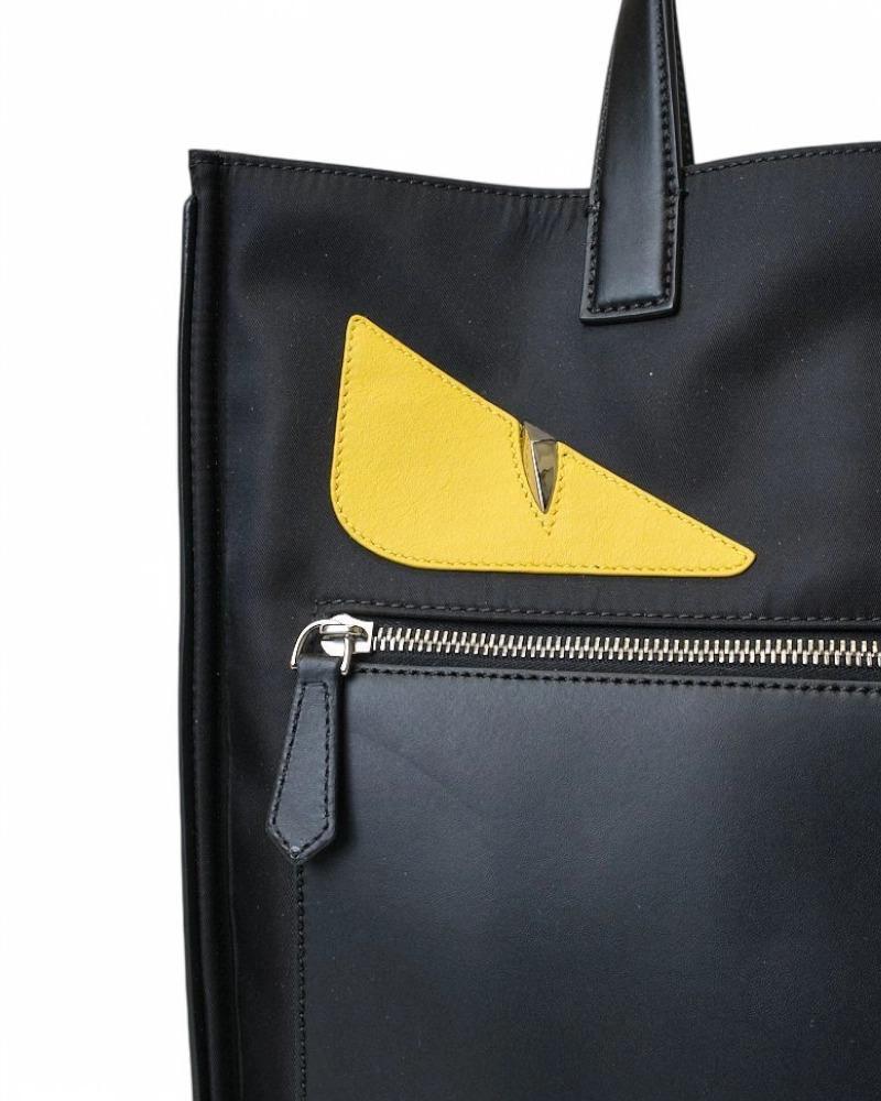 Fendi Shopper Vertical Monster Eyes Black For Sale 7