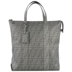 Fendi Shopping Tote Zucca Coated Canvas Tall