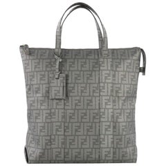Fendi Shopping Tote Zucca Coated Canvas Tall