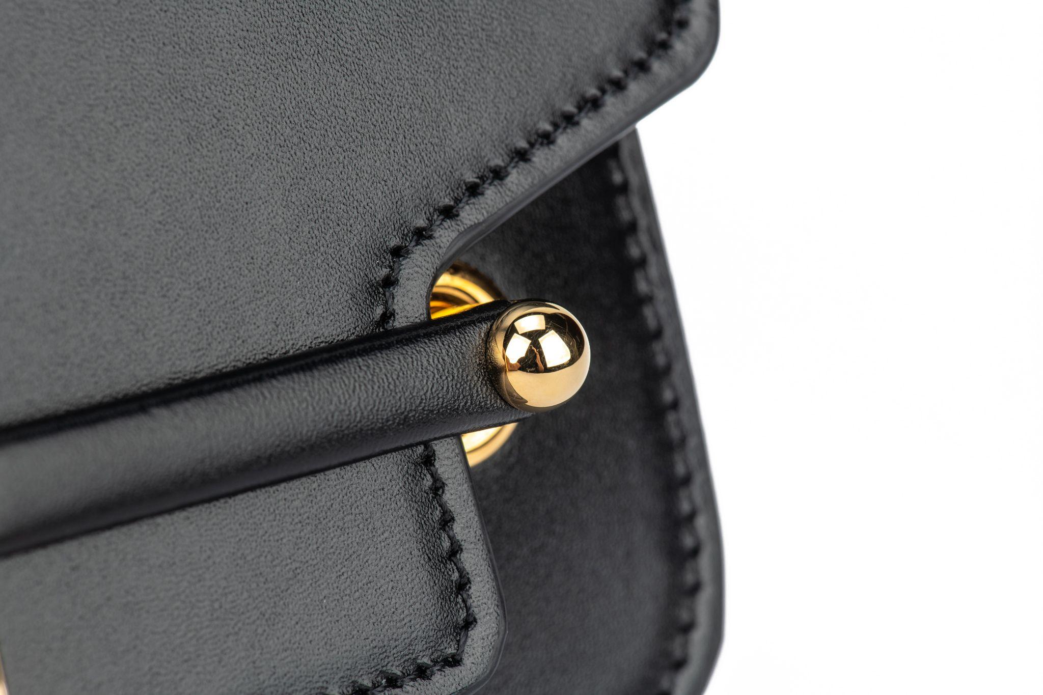 Fendi Shoulder Bag Black Leather New For Sale 2