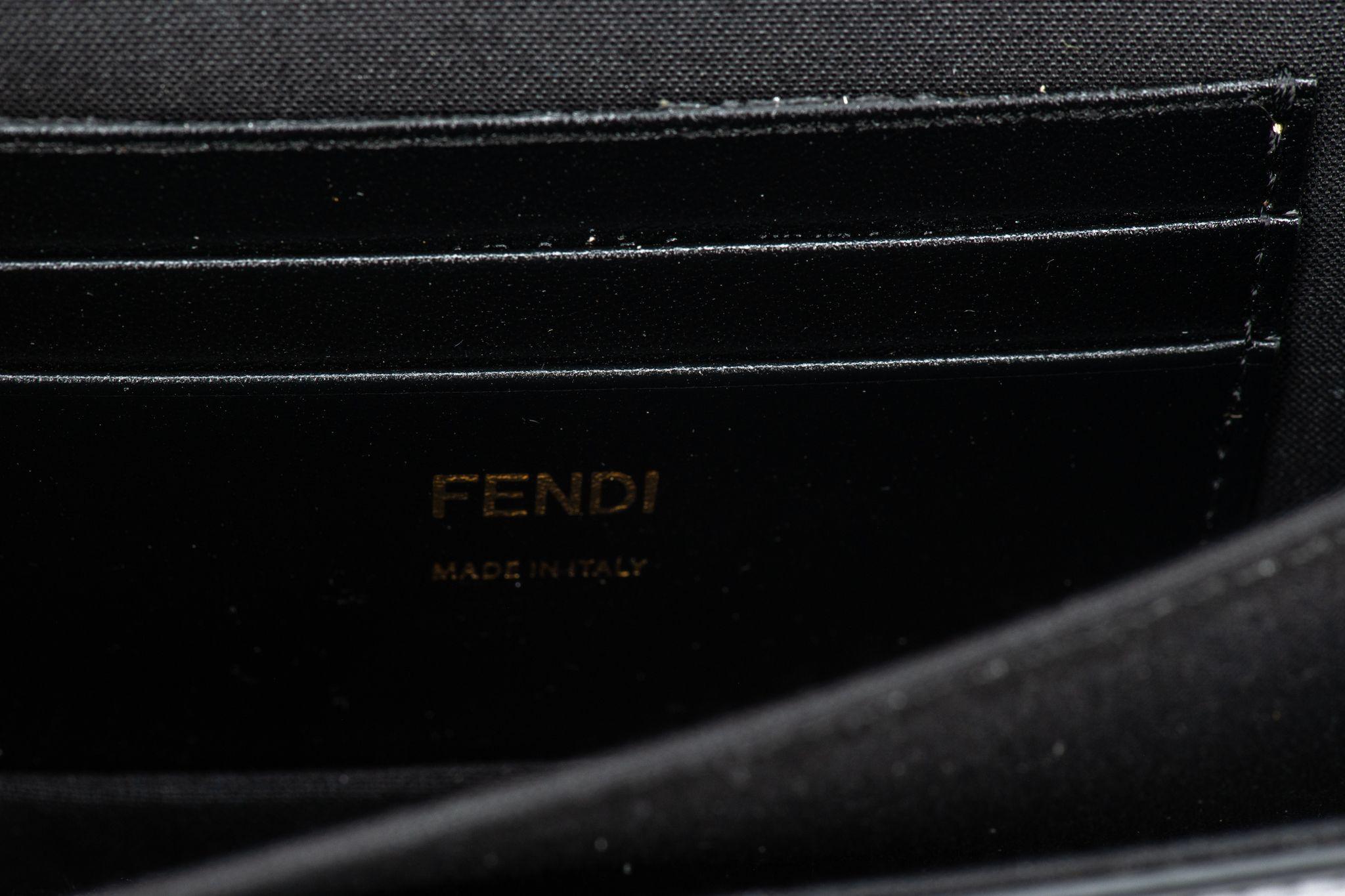 Fendi Shoulder Bag Black Leather New For Sale 3
