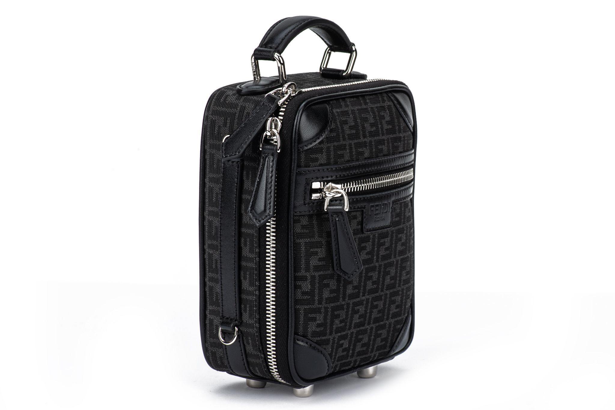 Fendi Shoulder Travel Bag with FF Logo For Sale 4