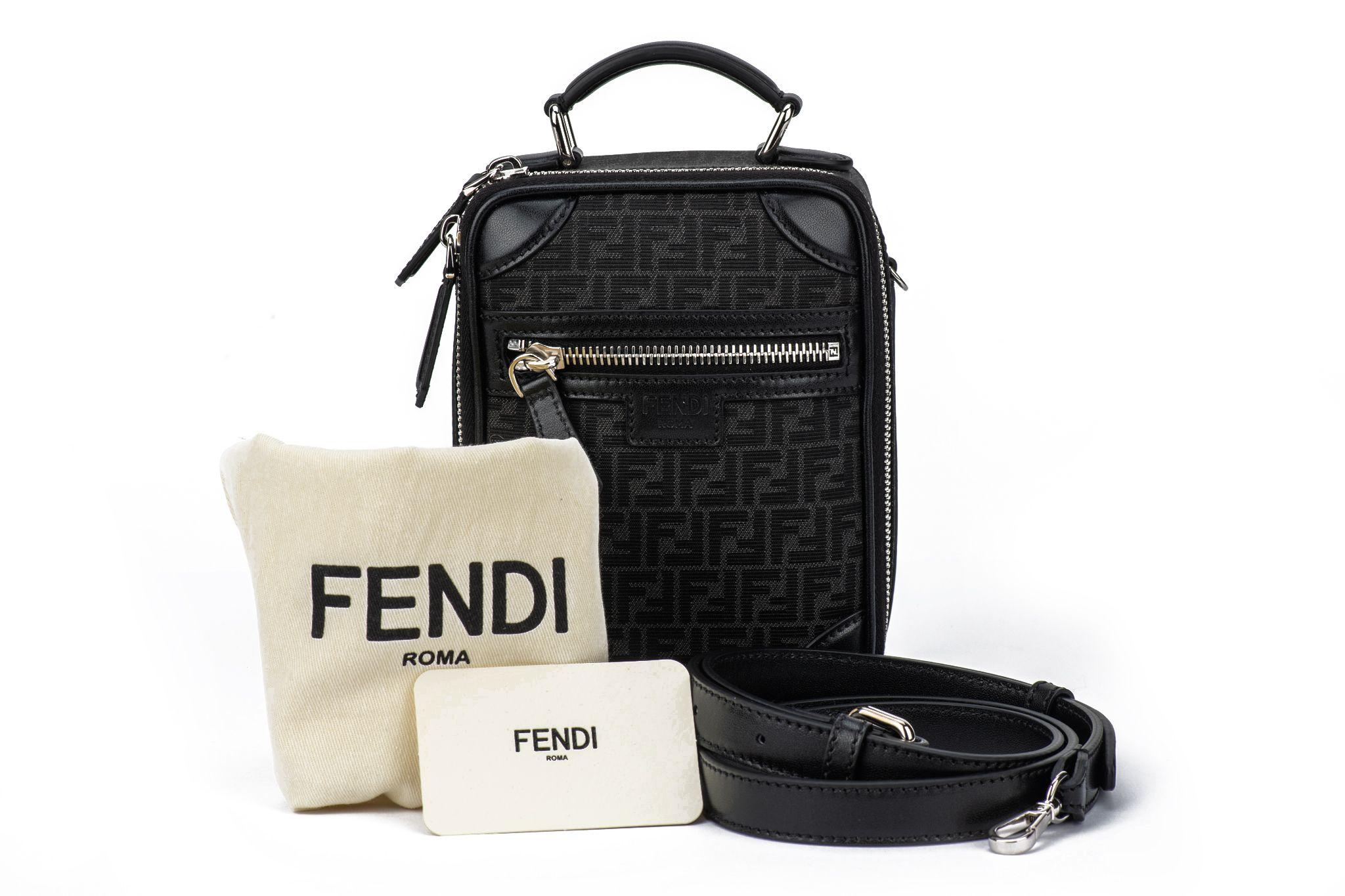 Fendi Shoulder Travel Bag with FF Logo For Sale 6