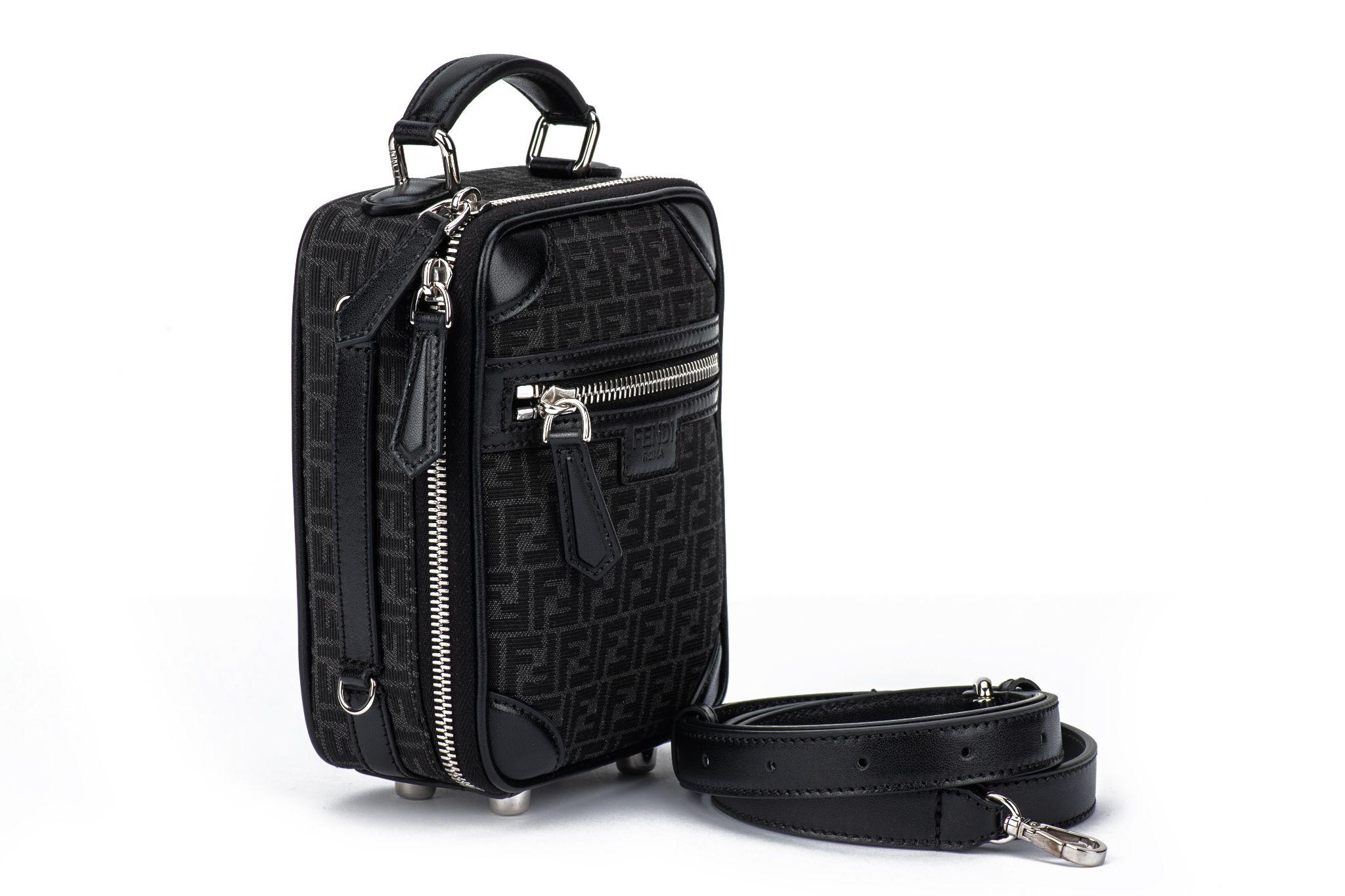 Fendi Shoulder Travel Bag with FF Logo For Sale 8
