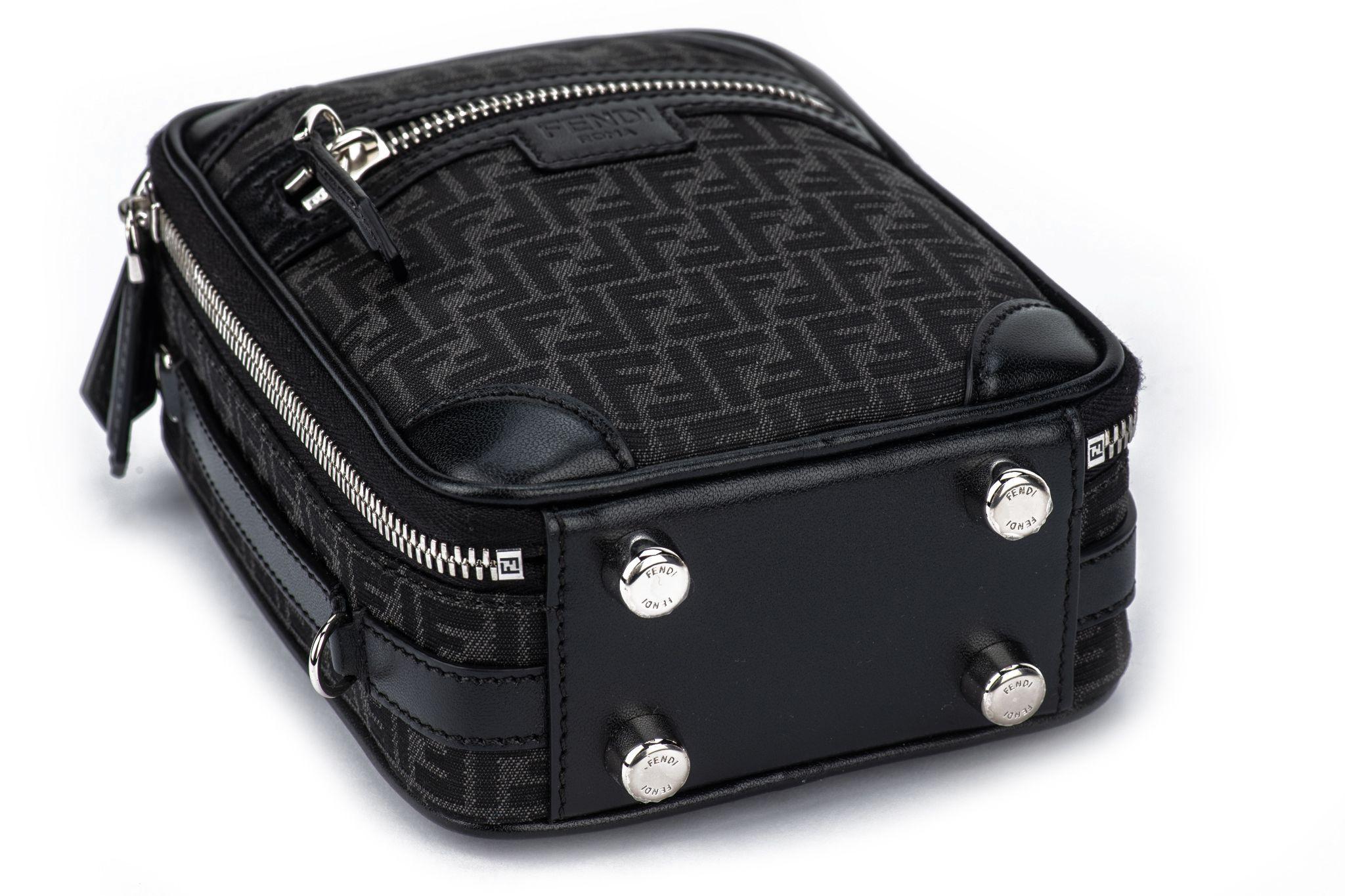 Fendi Shoulder Travel Bag with FF Logo For Sale 12