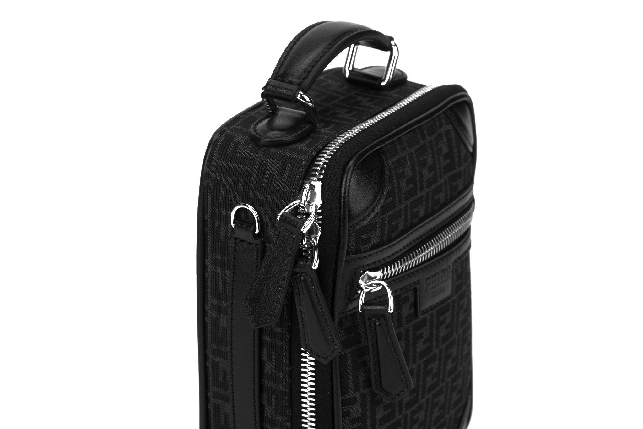 Fendi Shoulder Travel Bag with FF Logo For Sale 13