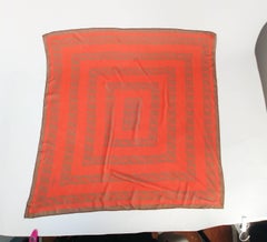 Fendi Silk Chiffon Printed Logo Scarf