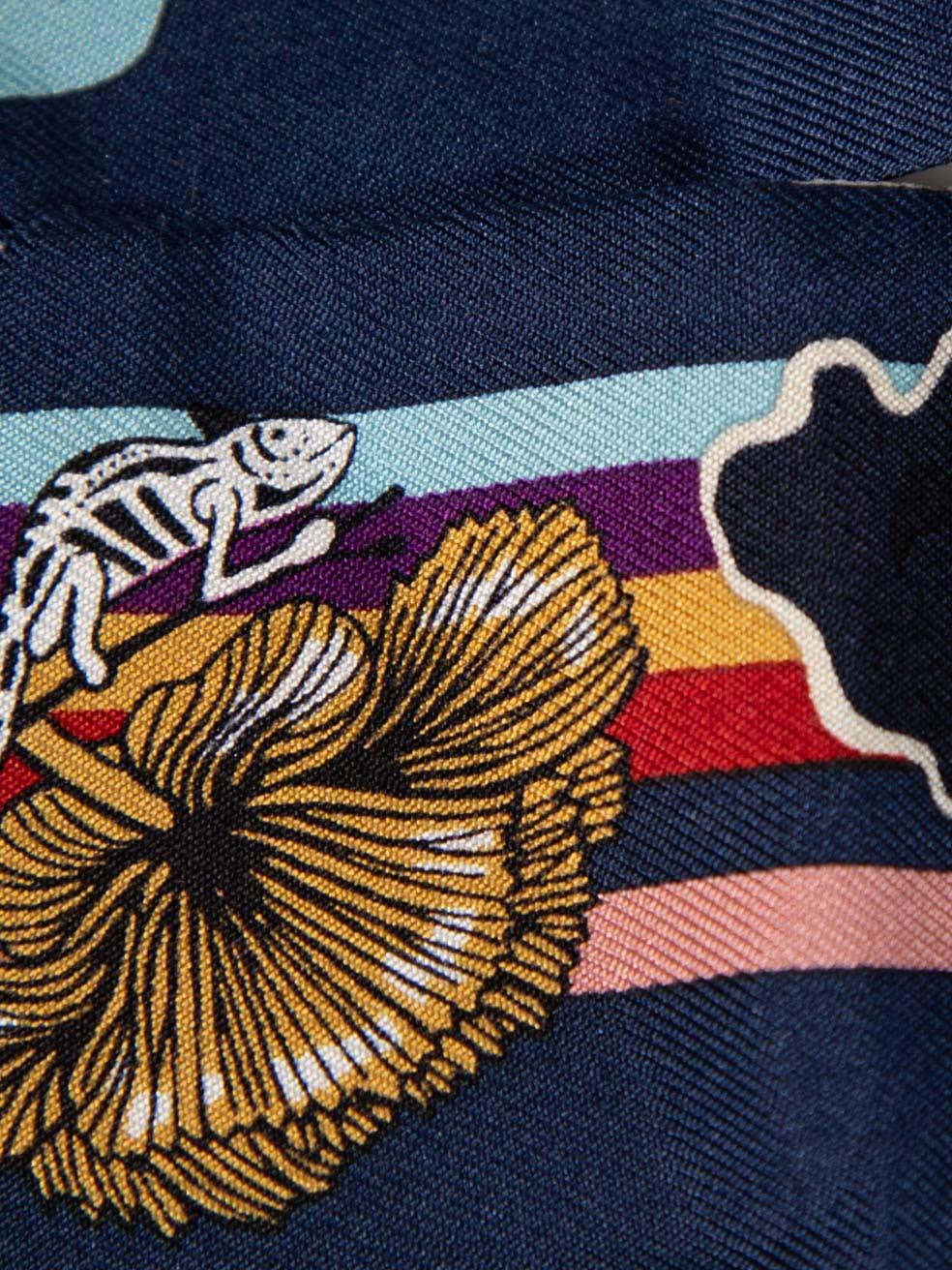Women's Fendi Silk Floral Print Twilly Scarf