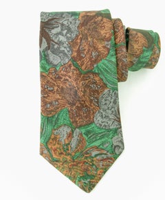 FENDI Silk Neck Tie Italy Luxury Designer Men Tie