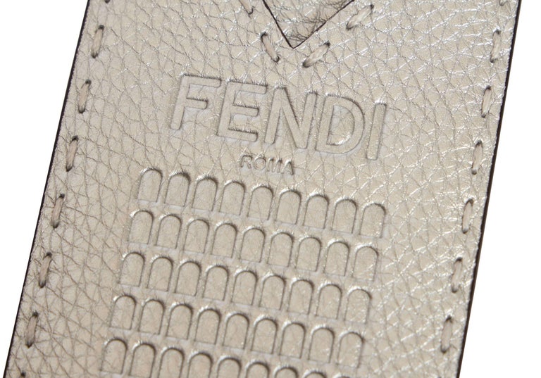 Fendi Silver Card Holder 90 Anniversary For Sale at 1stDibs