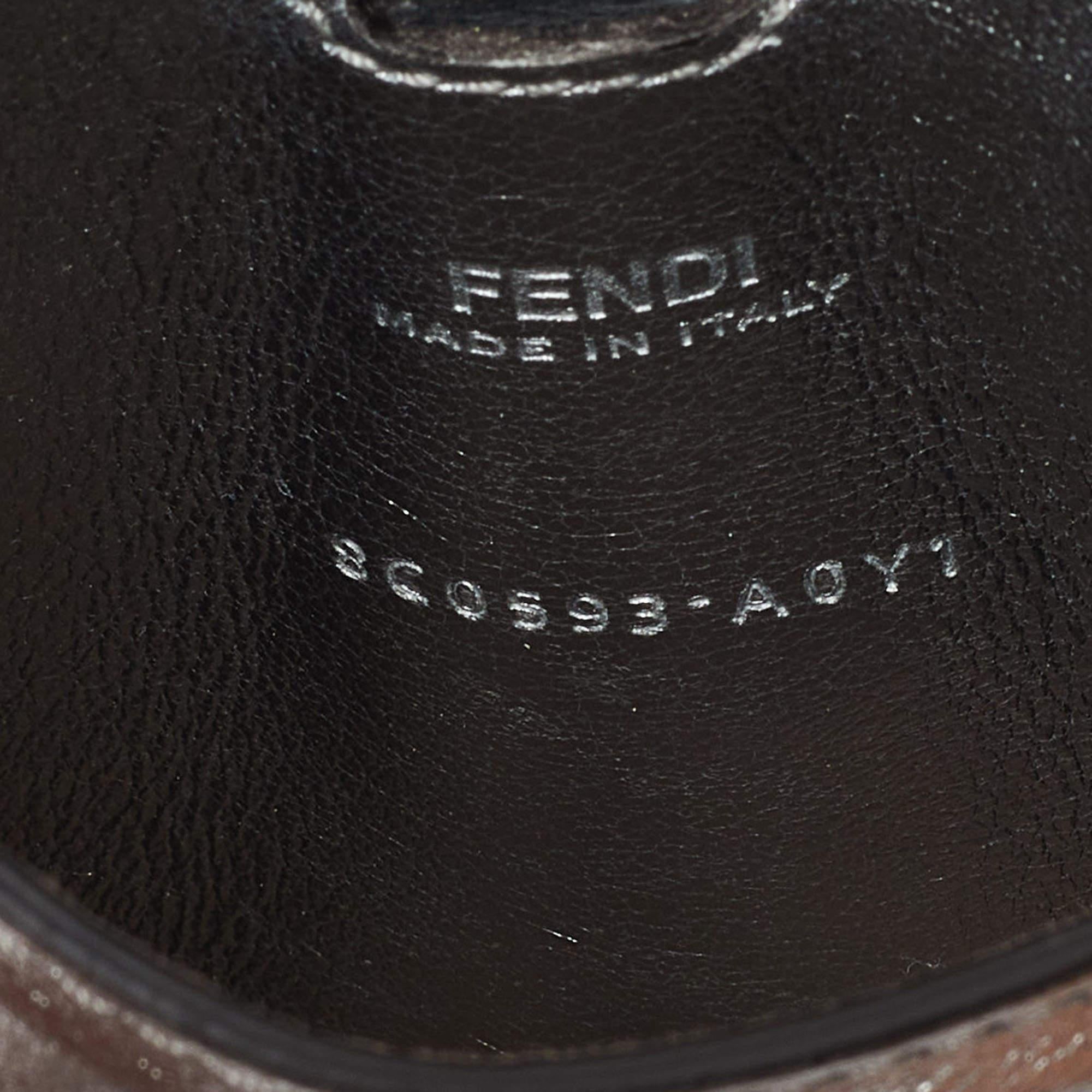 Fendi Silver Leather Multi Pouch Belt Bag For Sale 2
